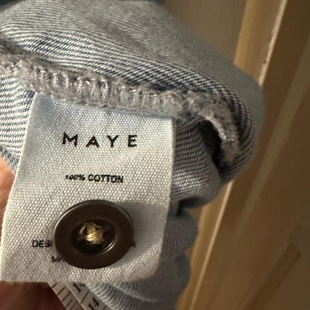 MAYE Montana Denim Shirtdress - Picture 6 of 13